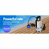 Giantz 1800W Submersible Dirty Water Pump Bore Tank Well Steel Automatic Clean